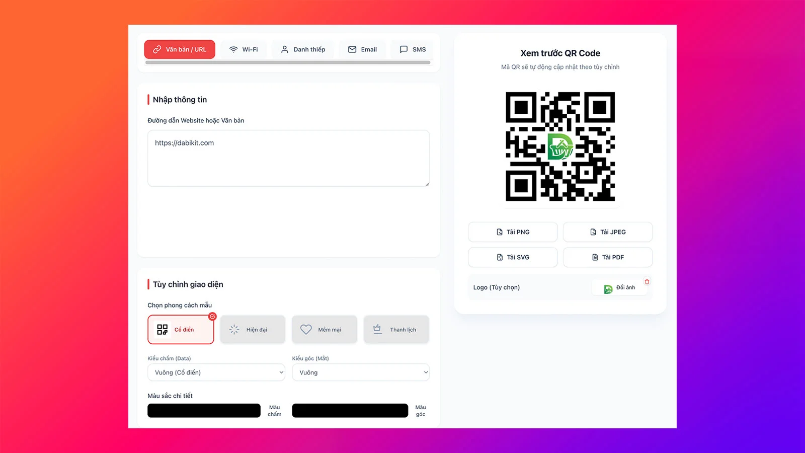 Plugin tạo mã Qr Code "All in one" cho website wordpress