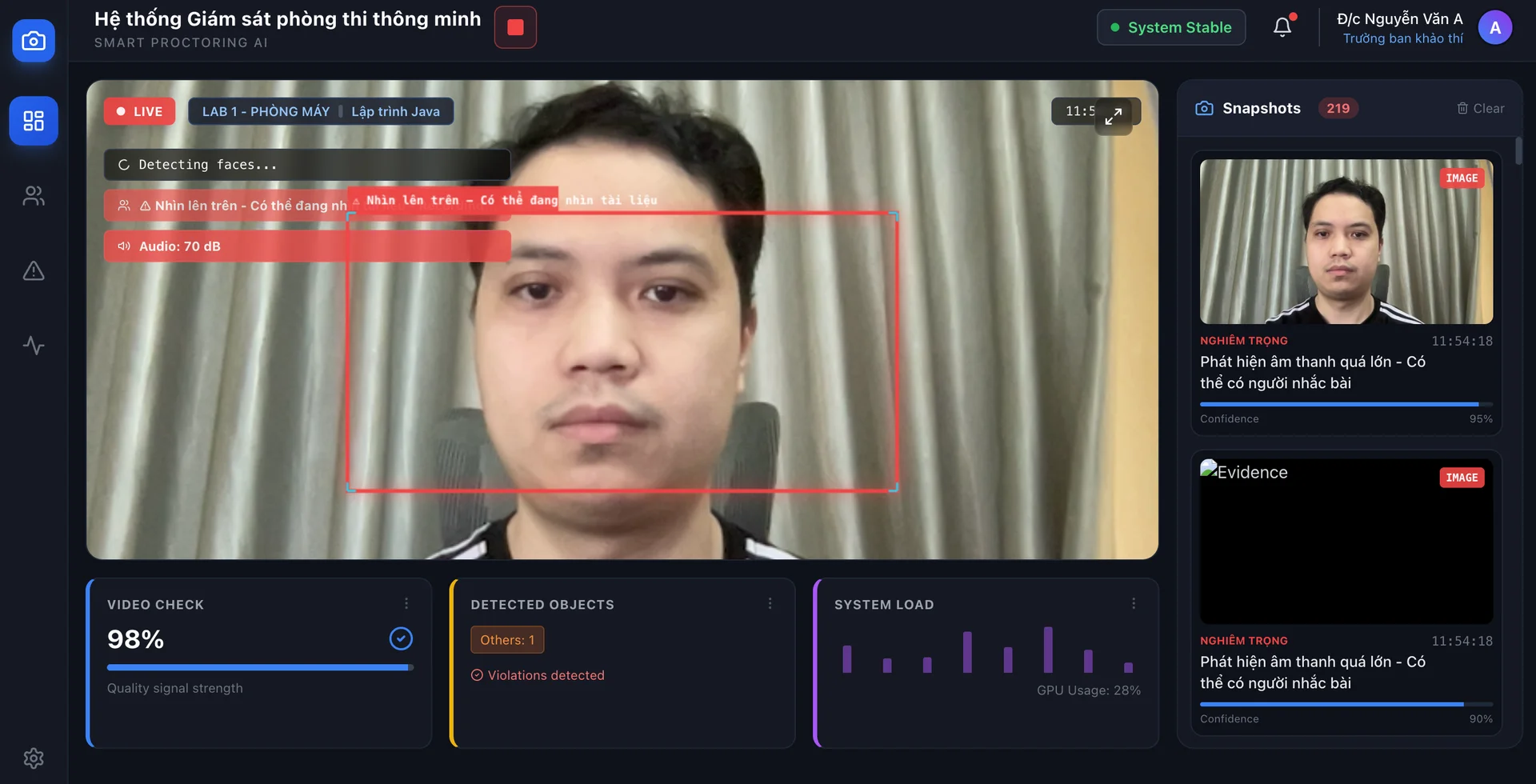Dự án Smart Proctoring AI : Giải pháp giám sát thi trực tuyến toàn diện - Ảnh 1