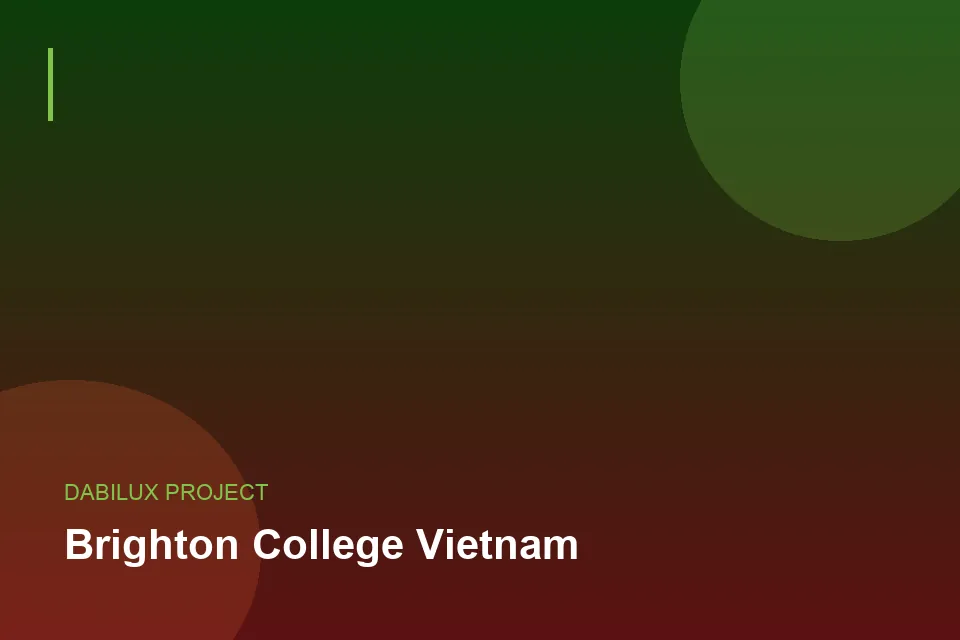 Brighton College Vietnam — International-standard academy identity
